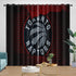 Toronto Raptors Curtains Blackout Window Drapes Room Decoration