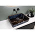Toros Black Marble Rectangular Sink Semi-Polished (W)14.4 (L)20.3" (H)4.7"