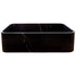 Toros Black Marble Farmhouse Rectangular Sink Polished (W)13.5" (L)21.5" (H)6"