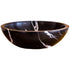 Natural Stone Toros Black Marble Vessel Sink Bowl Polished (D)16" (H)6"