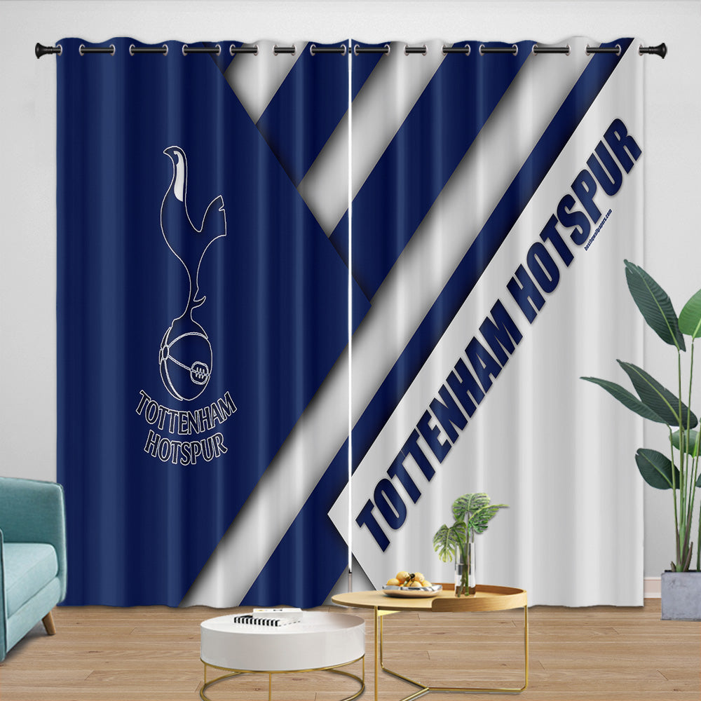 Tottenham Hotspur Curtains Blackout Window Drapes Room Decoration