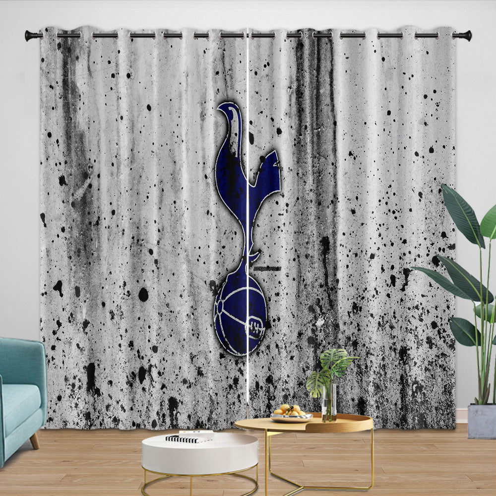 Tottenham Hotspur Curtains Blackout Window Drapes Room Decoration