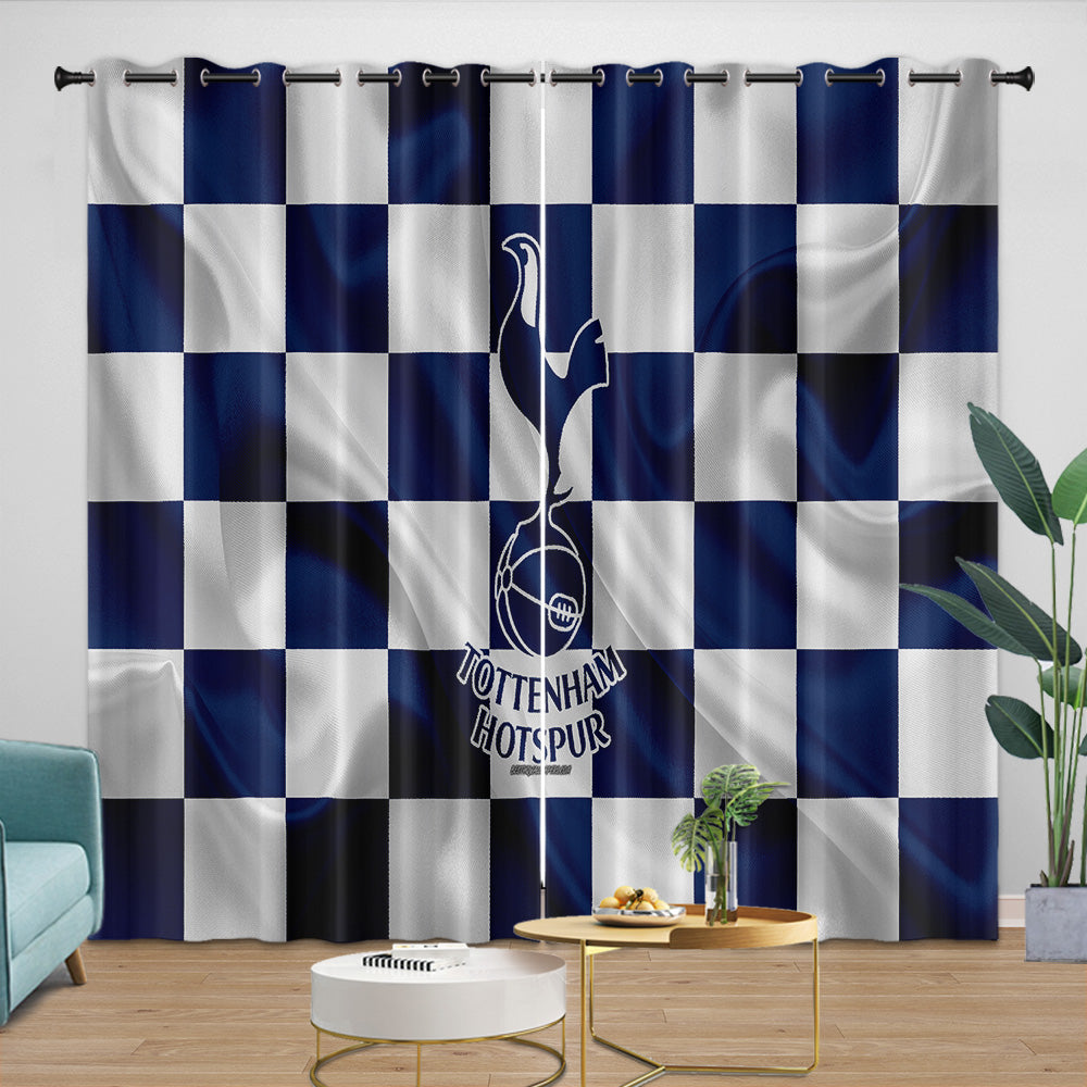 Tottenham Hotspur Curtains Blackout Window Drapes Room Decoration