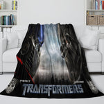 Transformers Blanket Flannel Throw Kids Room Decoration
