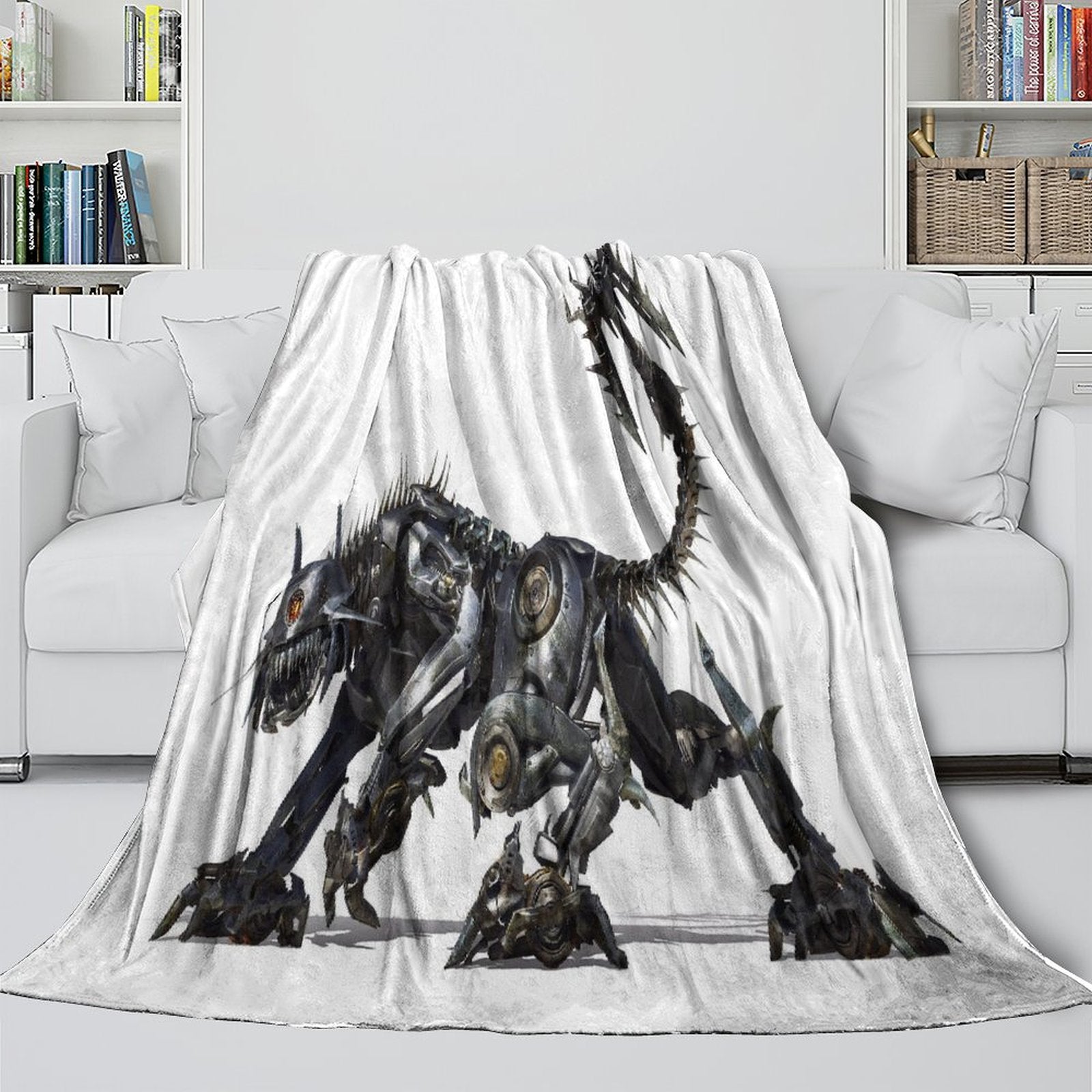 Transformers Blanket Flannel Throw Kids Room Decoration