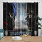 Transformers Curtains Pattern Blackout Window Drapes Room Decoration