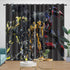 Transformers Curtains Pattern Blackout Window Drapes Room Decoration