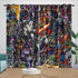 Transformers Curtains Pattern Blackout Window Drapes Room Decoration