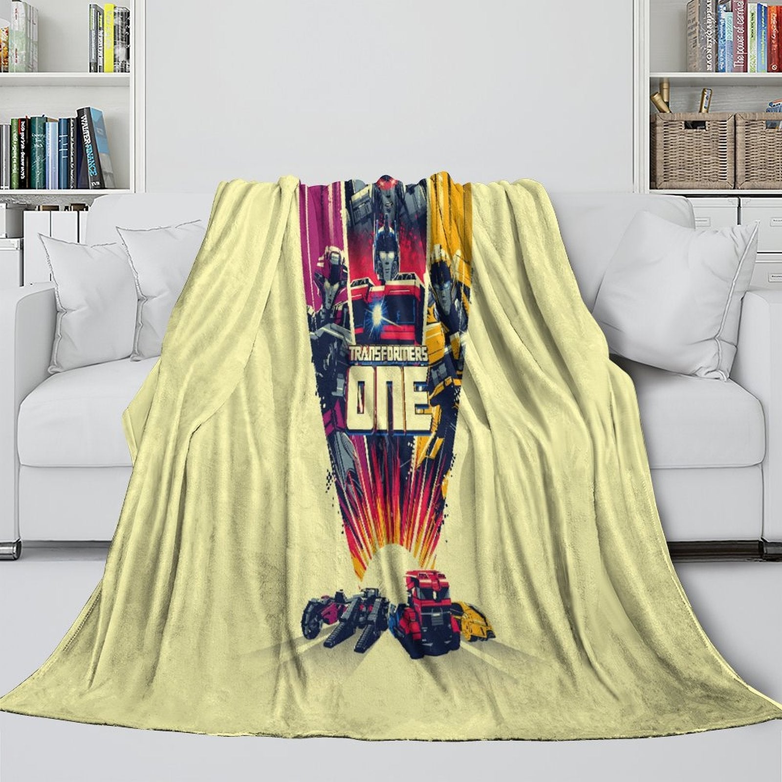 Transformers One Blanket Flannel Throw Kids Room Decoration
