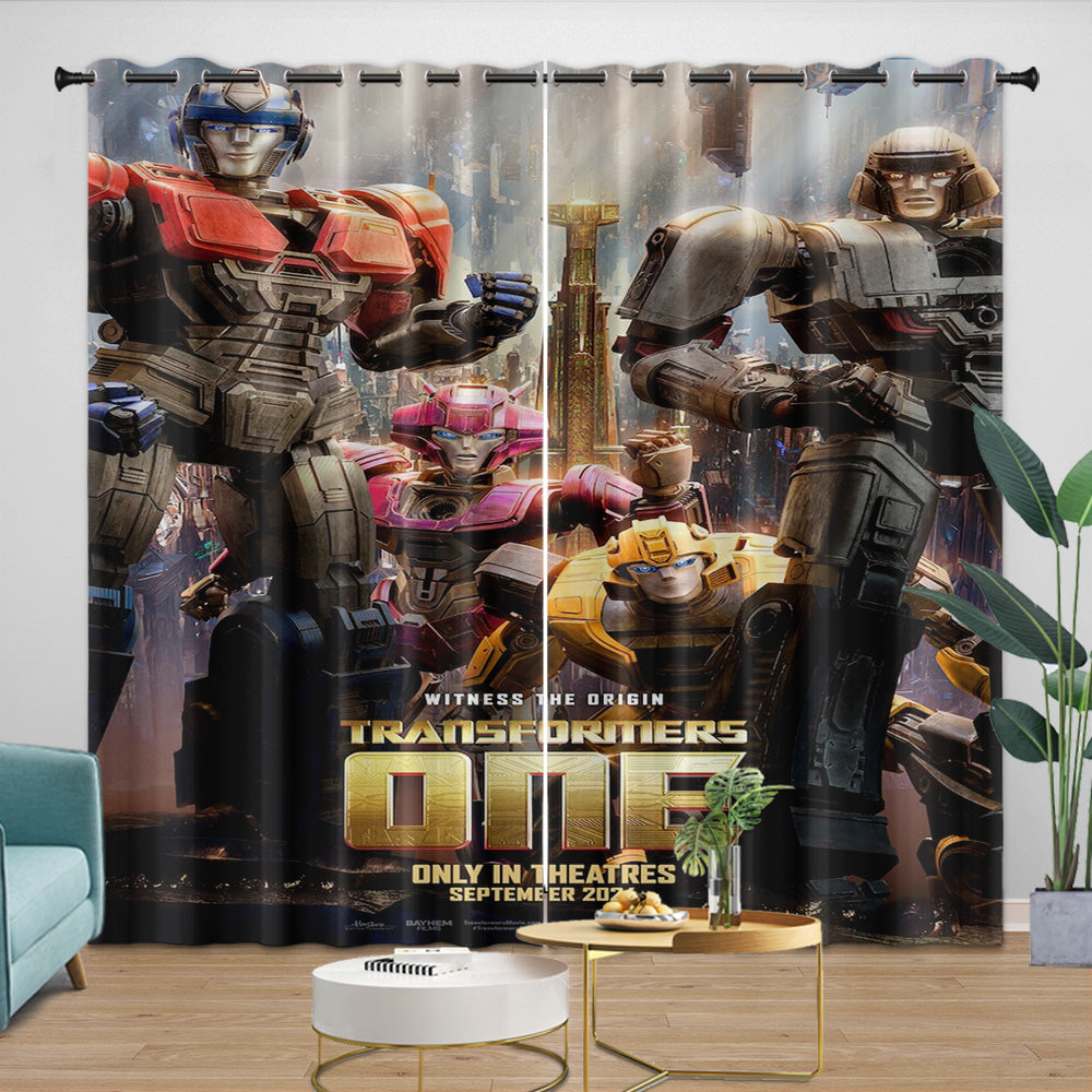 Transformers One Curtains Blackout Window Drapes Room Decoration