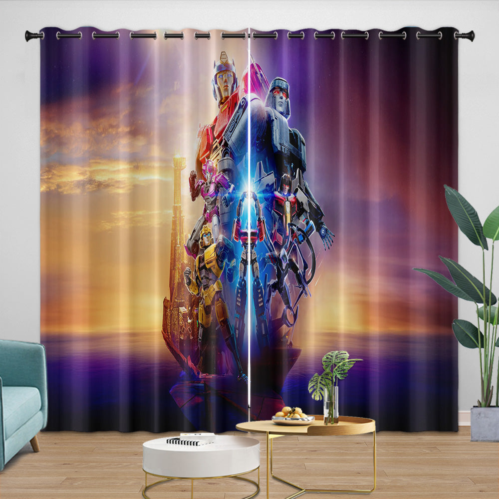 Transformers One Curtains Blackout Window Drapes Room Decoration