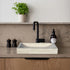 Troia Light Travertine Rectangular Vessel Sink Honed and Filled (W)16" (L)27.5" (H)4"