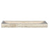 Troia Light Travertine Rectangular Vessel Sink Honed and Hand-Split (W)16" (L)48" (H)4"