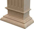 Troia Light Travertine Rectangular Italian Hand-carved Column (W)16" (L)16" (H)111"