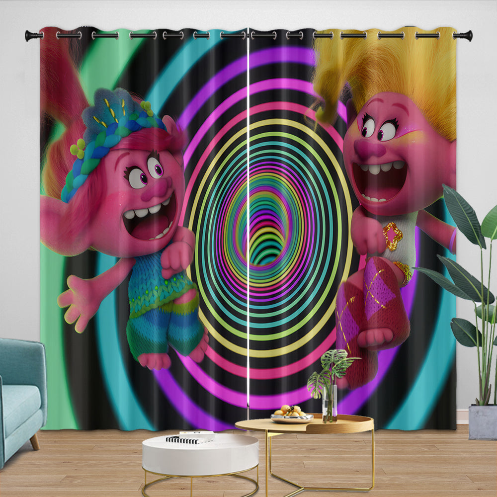 Trolls Adventure Curtains Blackout Window Drapes