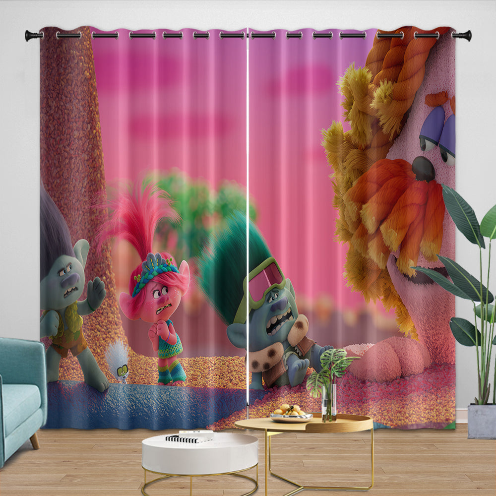 Trolls Adventure Curtains Blackout Window Drapes