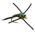 Tungsten Bead Head Rubber Legs Black Olive Zebra Copper John Nymph Fly Fishing Flies - 1 Dozen Flies Hook Size 14