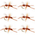 Turcks Power Flying Ant Cinnamon Terrestrial Trout Dry Fly - 6 Flies Hook Size 12