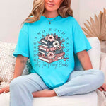 Floral Book Lover Tee – Too Many Books Shirt, Trendy Bookworm Gift for Her, Women's T-Shirt