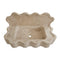 Tuscany Beige Travertine Wall-mount Wavy Edges Bathroom Sink with 5" Backsplash