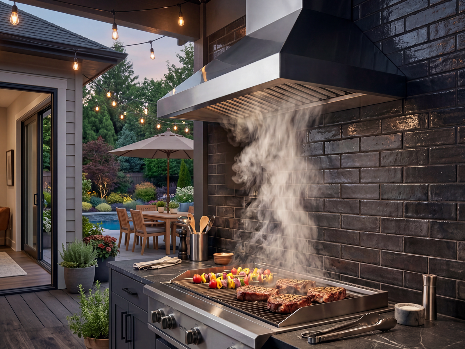 48 Inch 1200 CFM Outdoor Range Hood for BBQ - VICTORY Twister BBQ
