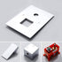 20'' or 24'' Ceiling-Mounted Chrome Rainfall Shower Faucet - Two-Way Functionality with Hand Shower & 3-Color LED System