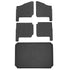 SMARTLINER Custom Fit Rugged Rubber Floor Liners For 2018-2024 Polaris Ranger 1000 (6 Seater)