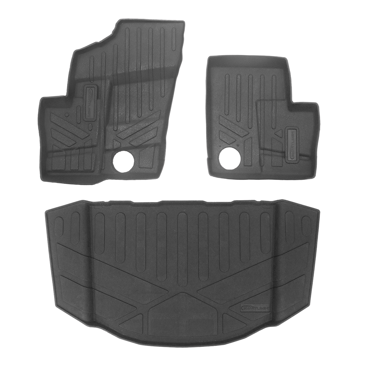 SMARTLINER All Weather Protection Custom Fit Rugged Rubber Bed Mat Liner Compatible With 2020-2025 Polaris RZR Trail/Trail S