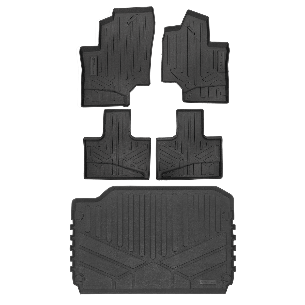 SMARTLINER Custom Fit Rugged Rubber Floor Liners For 2019-2025 Can-Am Commander (4 Seater)