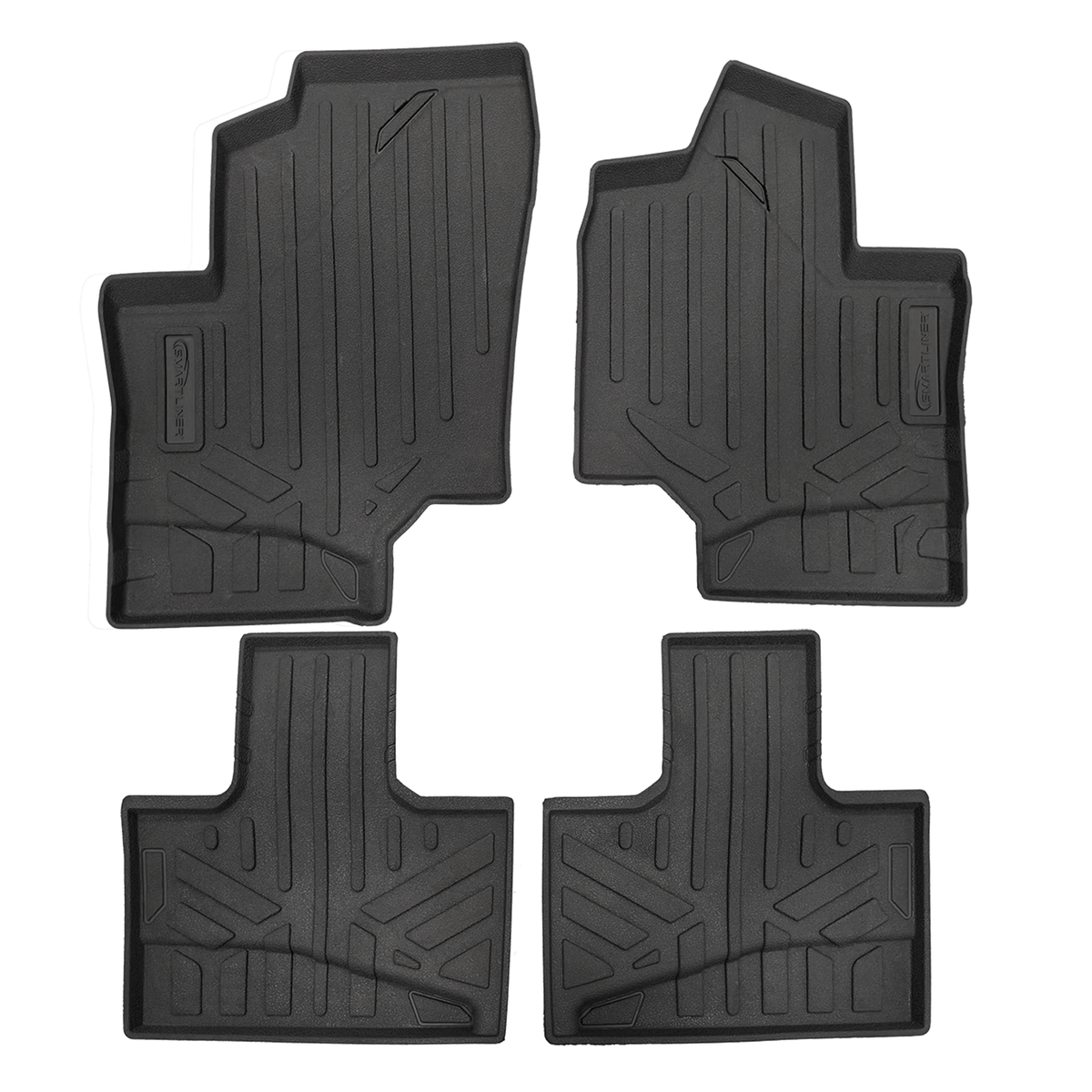 SMARTLINER Custom Fit Rugged Rubber Floor Liners For 2019-2025 Can-Am Maverick Sport(4-Seater)