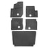SMARTLINER Custom Fit Rugged Rubber Floor Liners For 2019-2025 Polaris General XP 1000 (4-Seater Models)