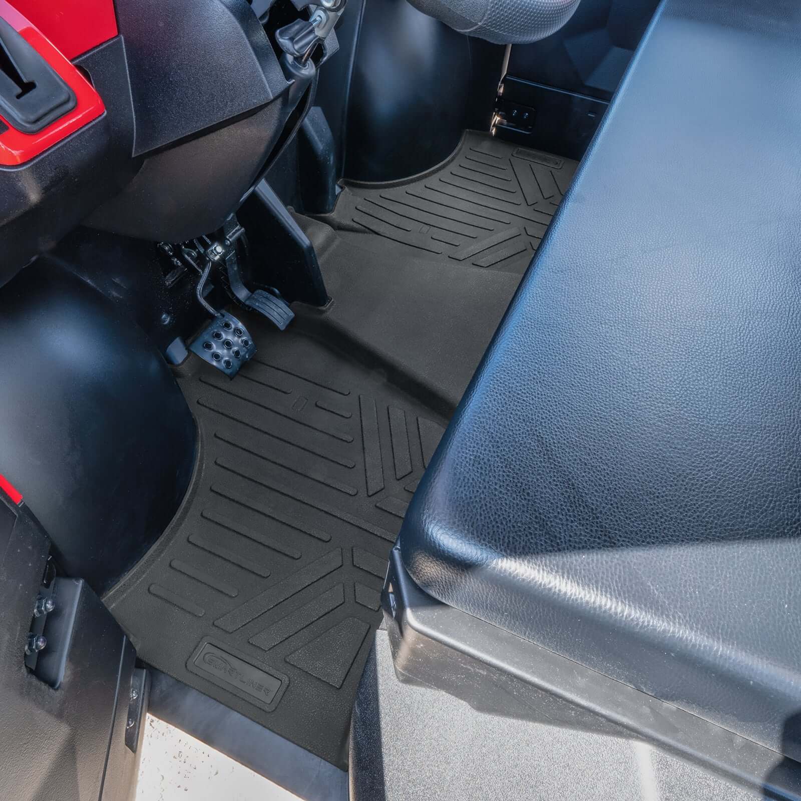 SMARTLINER Custom Fit Rugged Rubber Floor Liners For 2017-2024 Kawasaki Mule Pro