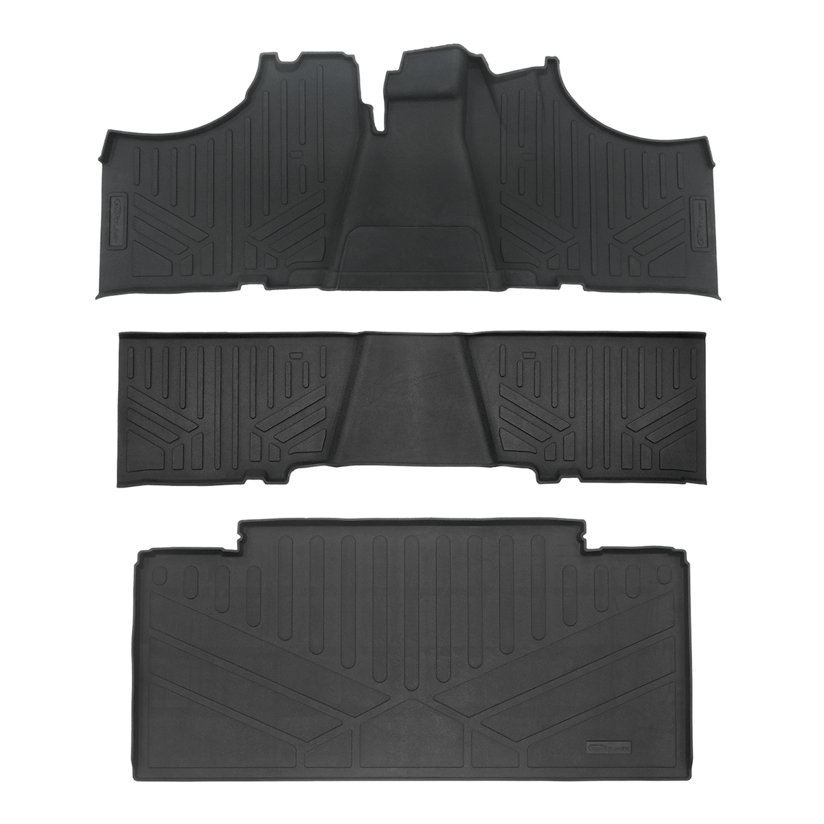 SMARTLINER Rugged Rubber Floor Liners For 2017-2026 Kawasaki Mule (6-Seater Models)