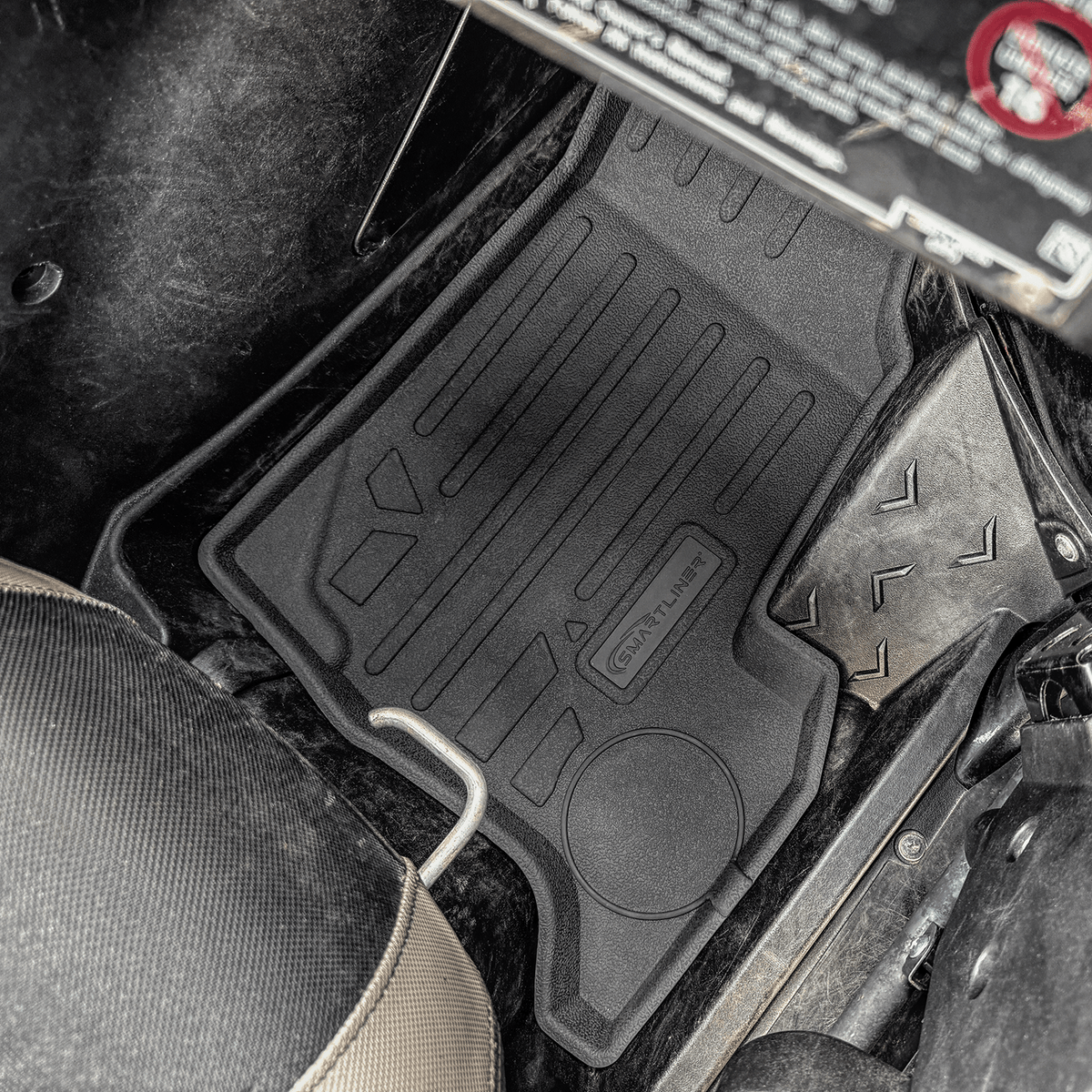 SMARTLINER Custom Fit Rugged Rubber Floor Liners For 2020-2025 Kawasaki TERYX KRX (2 Seater)