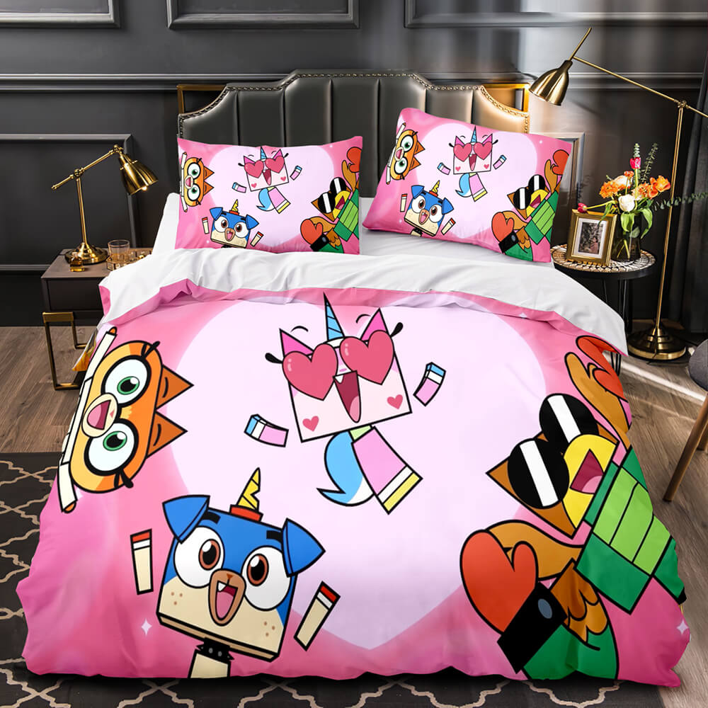 Unikitty Bedding Set Quilt Duvet Cover Bedding Sets Kids Birthday Gift