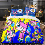 Unikitty Bedding Set Quilt Duvet Cover Bedding Sets Kids Birthday Gift