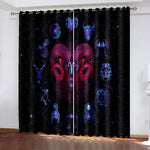 Universe Space Curtains Blackout Window Treatments Drapes for Room Decor