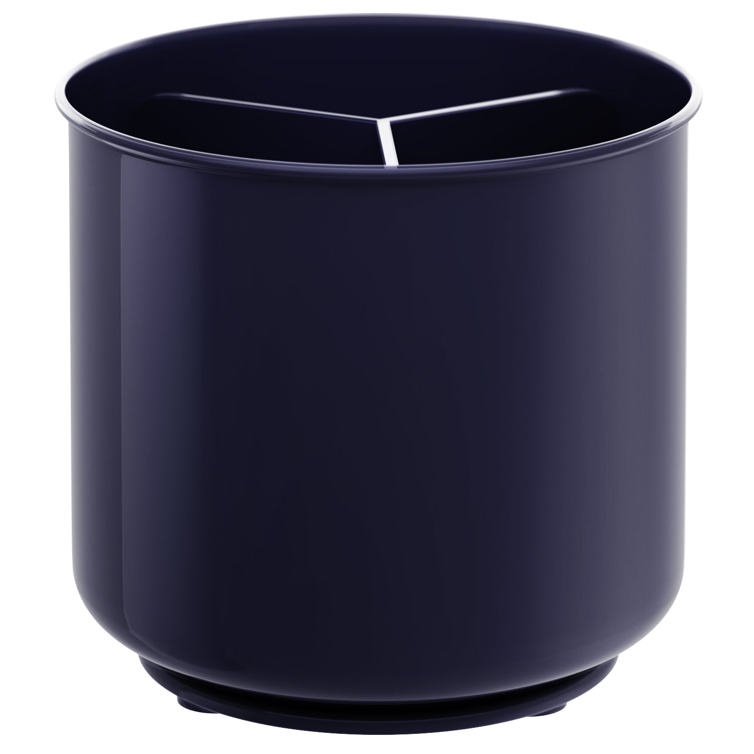 Cooler Kitchen Extra Large and Sturdy Rotating Utensil Holder Caddy with No-Tip Weighted Base, Removable Divider, and Gripped Insert | Rust Proof and Dishwasher Safe