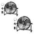 BILT HARD 16" Outdoor Misting Fan: Battery Operated with 15600mAh Detachable Battery & Misting Function
