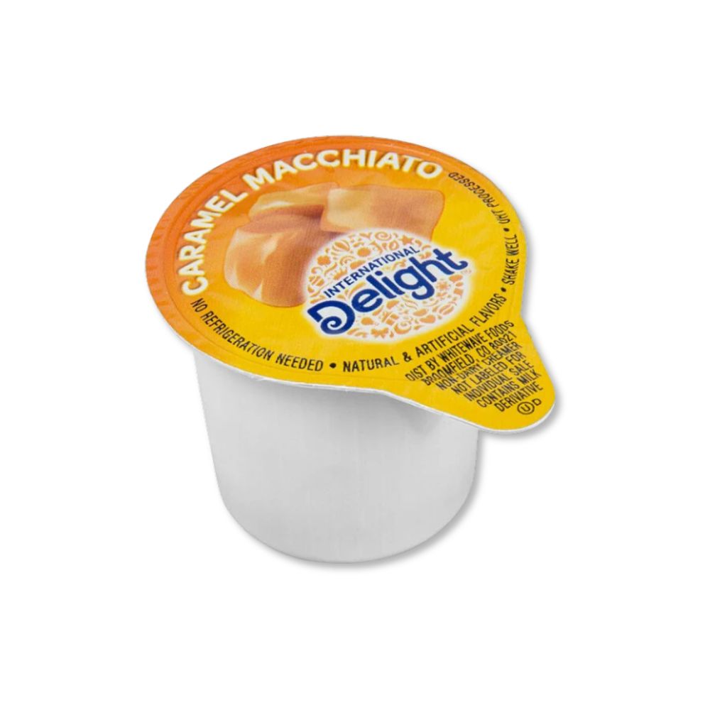 International Delight Caramel Macchiato Coffee Creamers – Single-Serve Cups