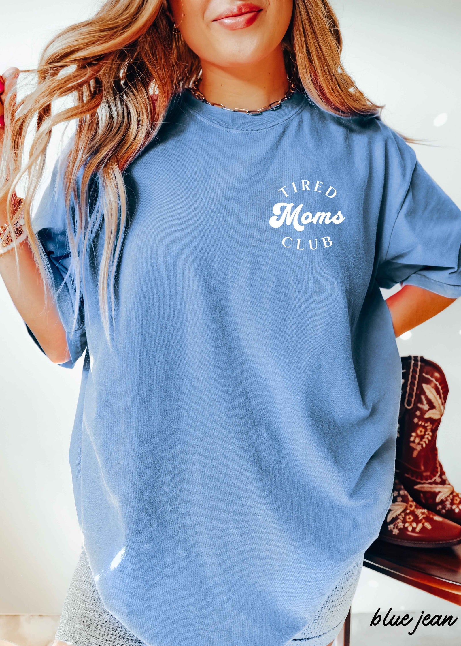 Pocket Tired Moms Club Tee *12 Colors (S-3X)