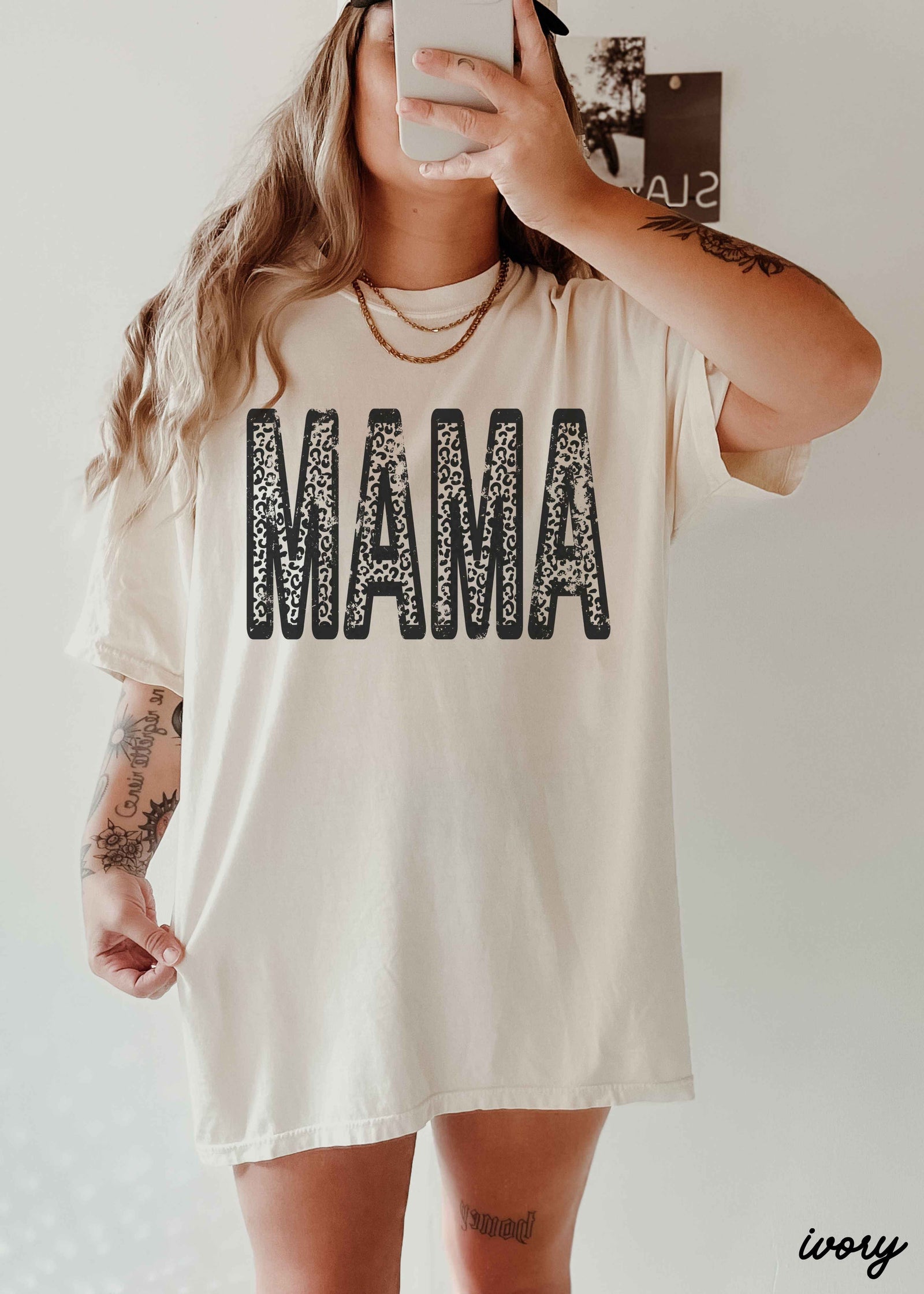 Leopard Mama Tee *12 Colors (S-3X)