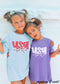 YOUTH USA Bubble Coquette Comfort Colors Tee *9 Colors (S-3X)