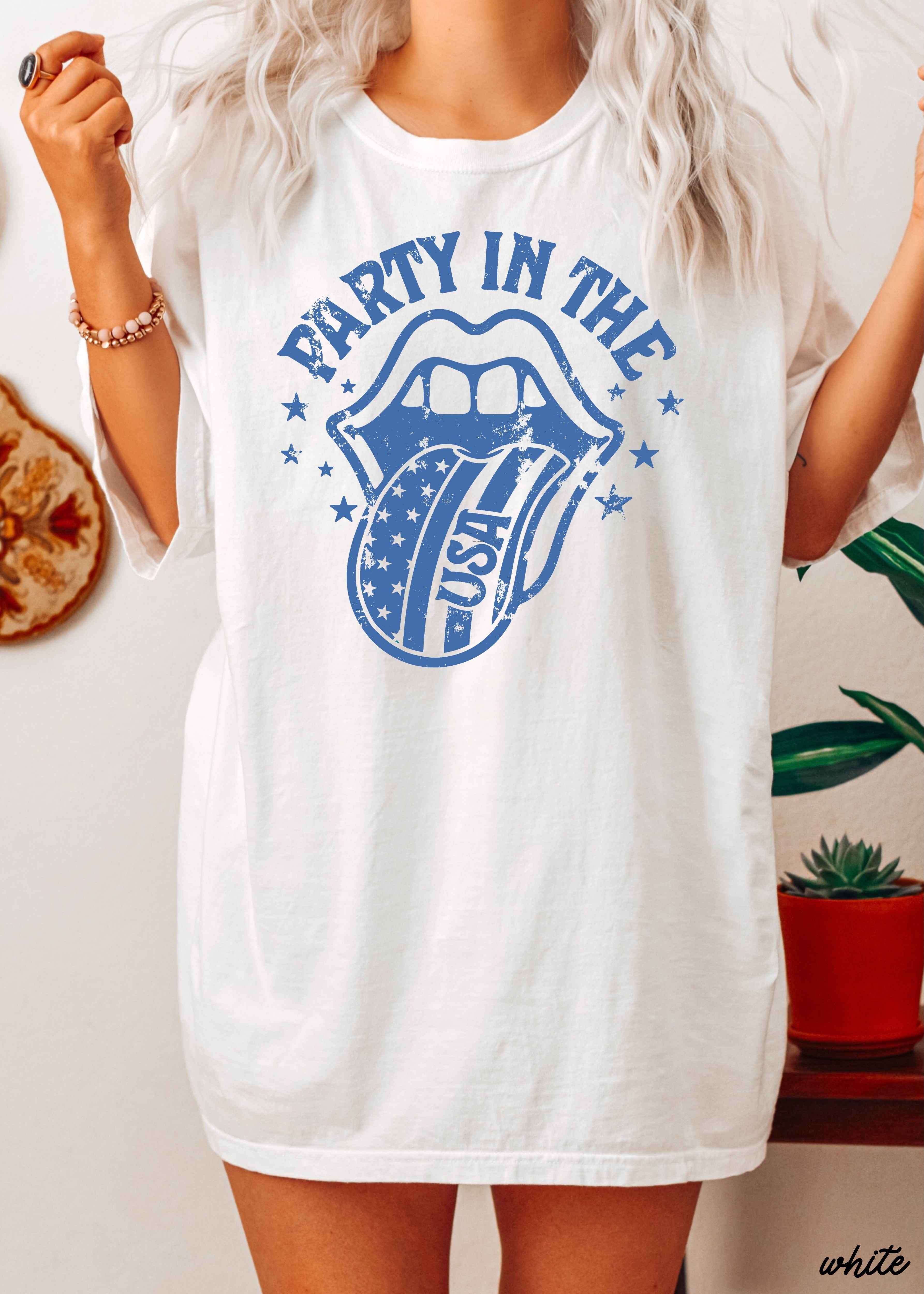 Party in the USA Tee *6 Colors (S-3X)