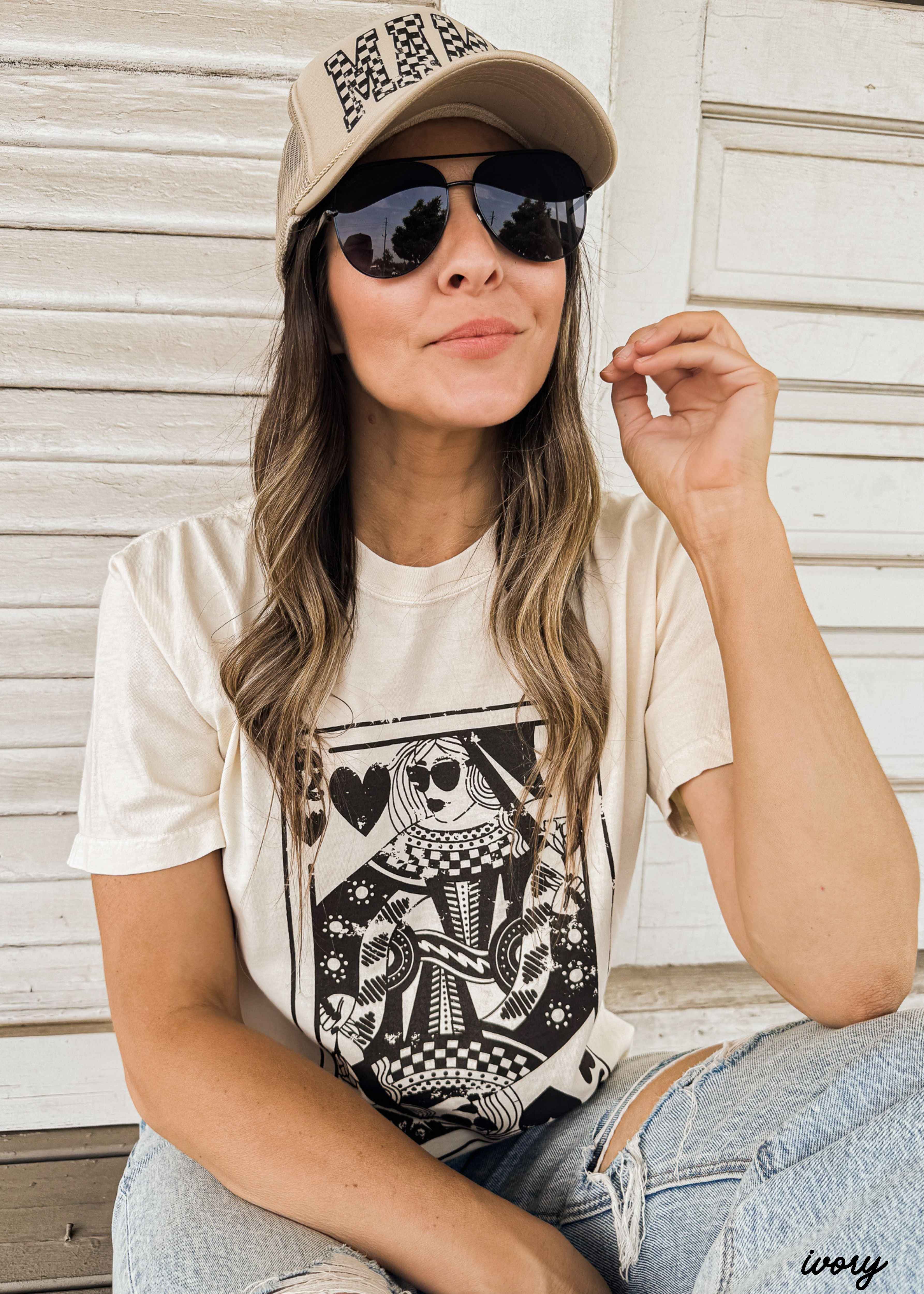 The Queen Tee NEUTRAL Colors *8 Colors (S-3X)