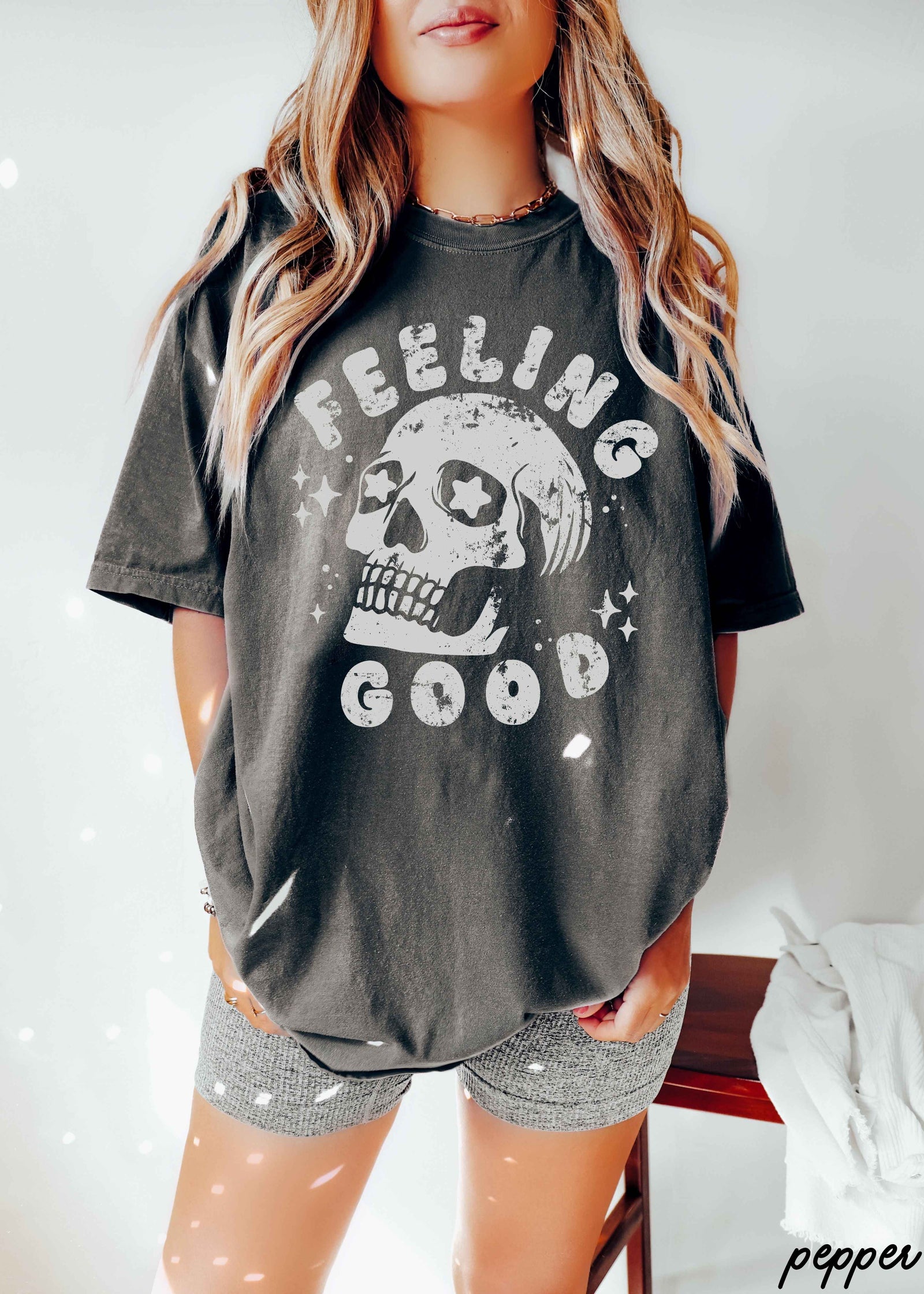 Feeling Good Skull Tee *8 Colors (S-3X)