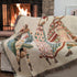 DaDa Bedding Elegant Tapestry Throw Blanket, Dancing Women African Dreams - 50” x 60” (7173)