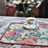 DaDa Bedding Set of 4-Pieces Vintage Romantic Roses Lovely Pink Floral Tapestry Placemats 13” x 19” (879)