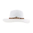 Knit Leopard Buckle Band C.C Panama Hat