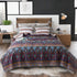 DaDa Bedding Southwestern Aztec Bohemian Desert Tribal Quilted Bedspread Set (KSX-002)